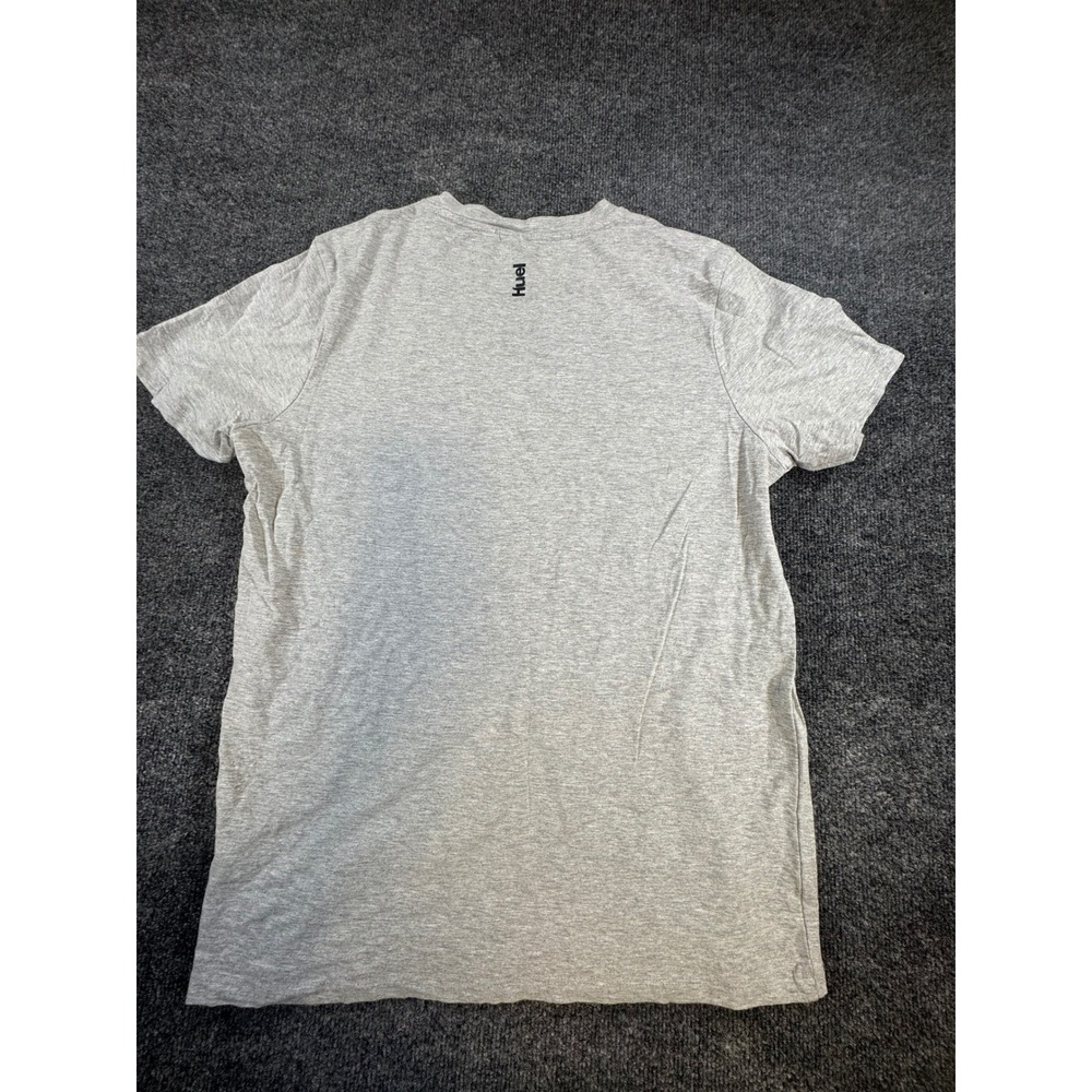 Huel T-Shirt Mens XXL Gray Heather Short Sleeve Logo Graphic Crewneck Tee - Picture 3 of 7